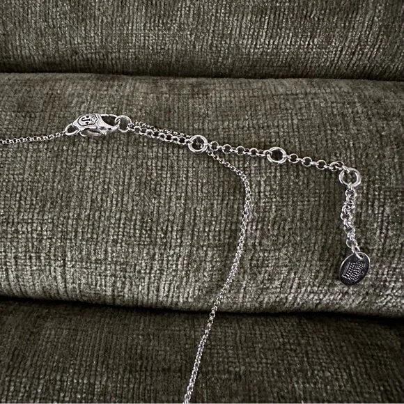VINTAGE Juicy Couture Silver Necklace - Picture 3 of 3